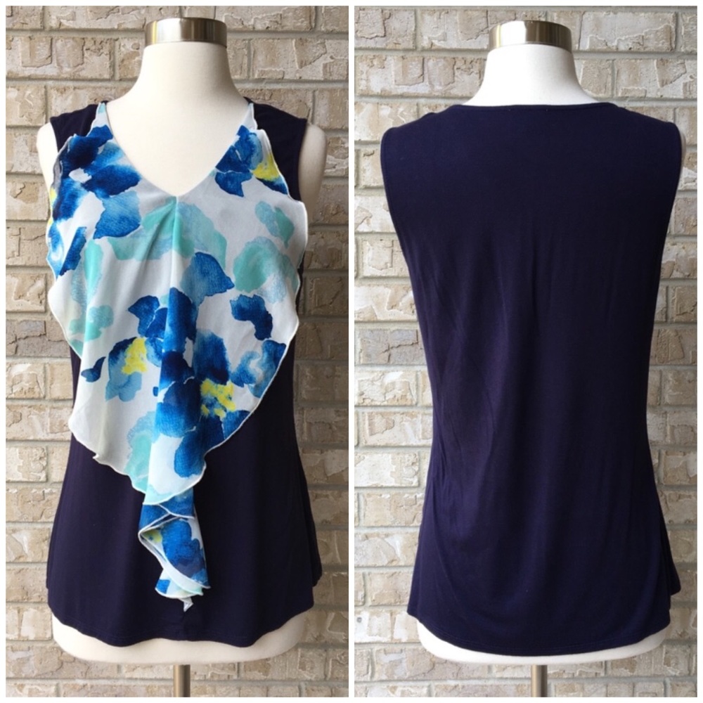 Charming Charlie Sleeveless Top Blouse Size S 🌸